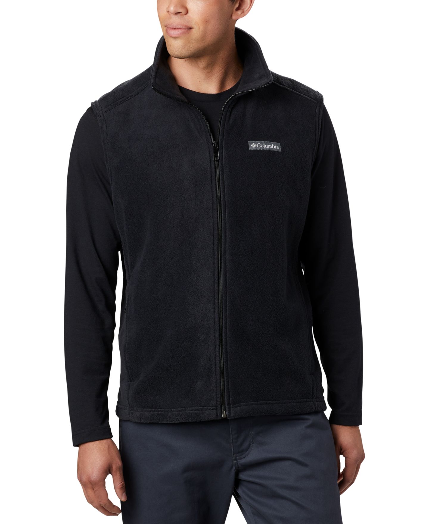 Мужской жилет Columbia Steens Mountain Fleece Vest, цвет: Чёрный — фото 1