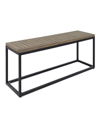 Modern Acacia Wood Bench: Elegance And Comfort For Your Outdoor Oasis