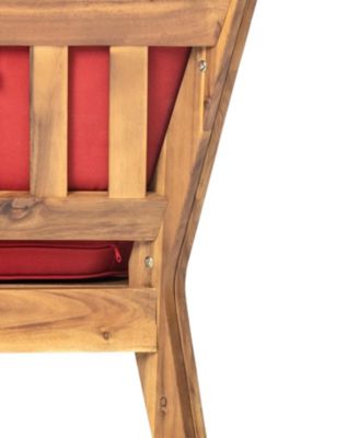 Acacia Wood Corner And Coffee Table Set: Classic Homey Style With Water-Resistant Cushions