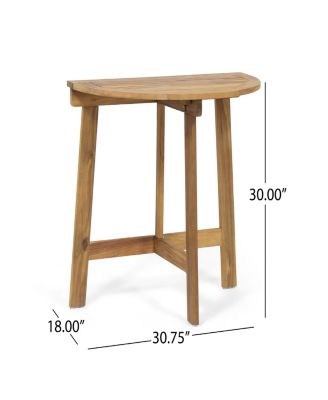 Westmont Half-Round Bistro Table, Natural