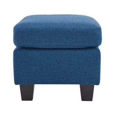 Springfield Navy Blue Ottoman: Contemporary Comfort and Versatile Style