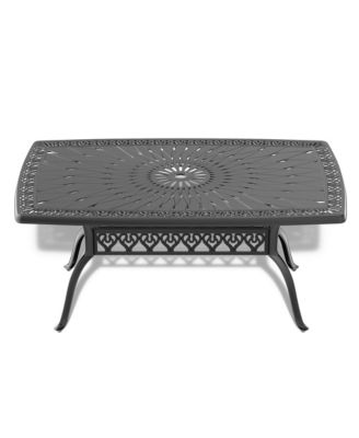 (Cushions In Random Colors)7-Piece Set Of Cast Aluminum Patio Furniture With Cushions