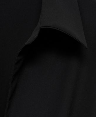 Women's Pleated Detail Crossed Dress