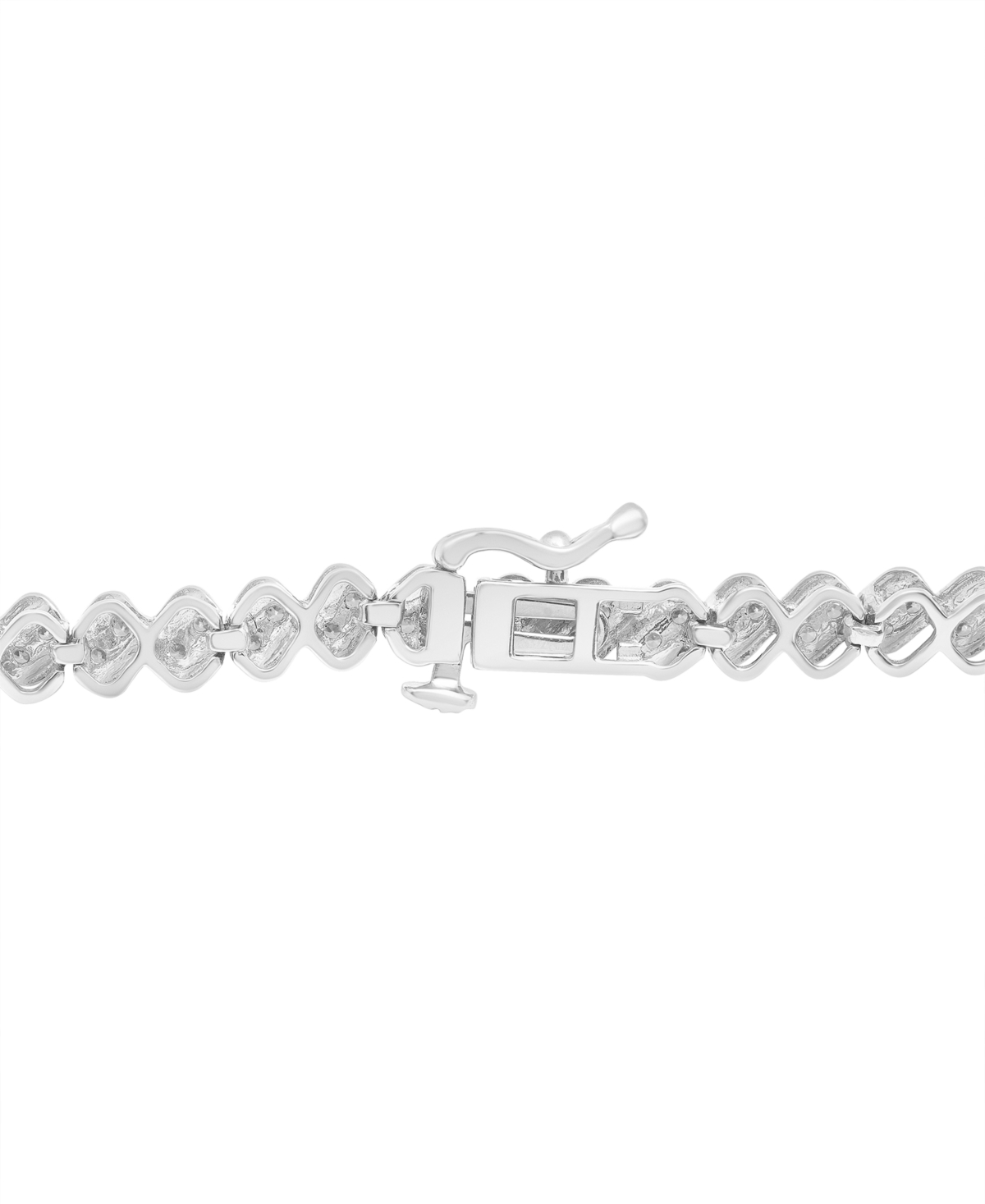 Macy's Diamond Bracelet (1 Ct. T.w.) In 10k White Gold, Created For  In White Gold