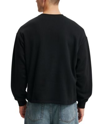 МУЖСКАЯ толстовка с графическим принтом Crew из ХЛОПКА НА ХЛОПКЕ в обтяжку 9990₽