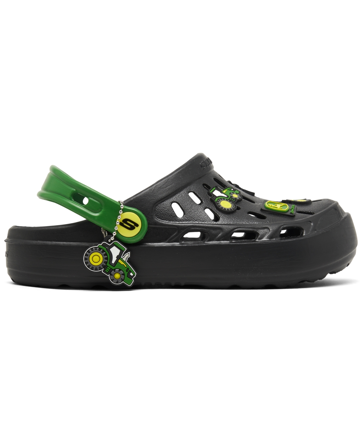 Skechers Little Boys John Deere: Swifters In Black,green