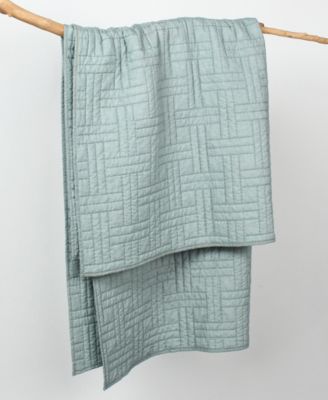 Melange Stitch Stitching Quilted Throw, 50" x 60"