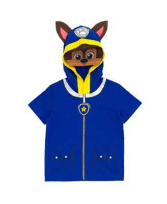 Boys Chase Skye Rubble Marshall Cosplay T-Shirt and Bike Shorts French Terry Outfit Set to