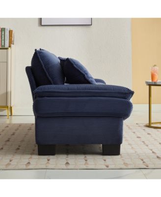 Streamdale Cozy Corduroy Sofa Sleeper with Pillows