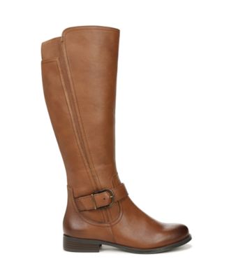 Jaya Wide Calf Knee High Block Heel Riding Boots