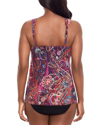MIRACLESUIT WOMENS DYNASTY DAZZLE TANKINI TOP BOTTOMS 