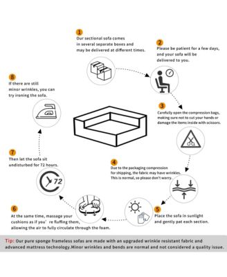 81.5" Minimalist Compression Sofa, Curved Design, 3-Seater Casual Sofa for Living Rooms, Bedrooms, and Apartments