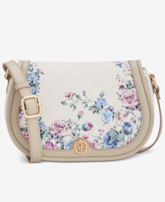 Giani Bernini - Winter Floral Small Saddle Crossbody