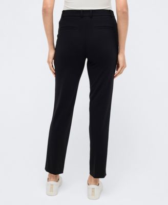 Kenneth Cole Womens Athletic-Stretch One-Button Notch-Collar Blazer - Fly-Front Side-Panel Slim Ankle Pants 11390₽