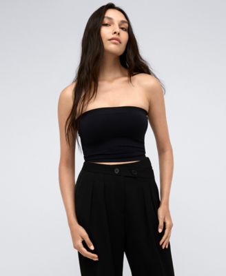 Women's Seamless Cropped Tube Top