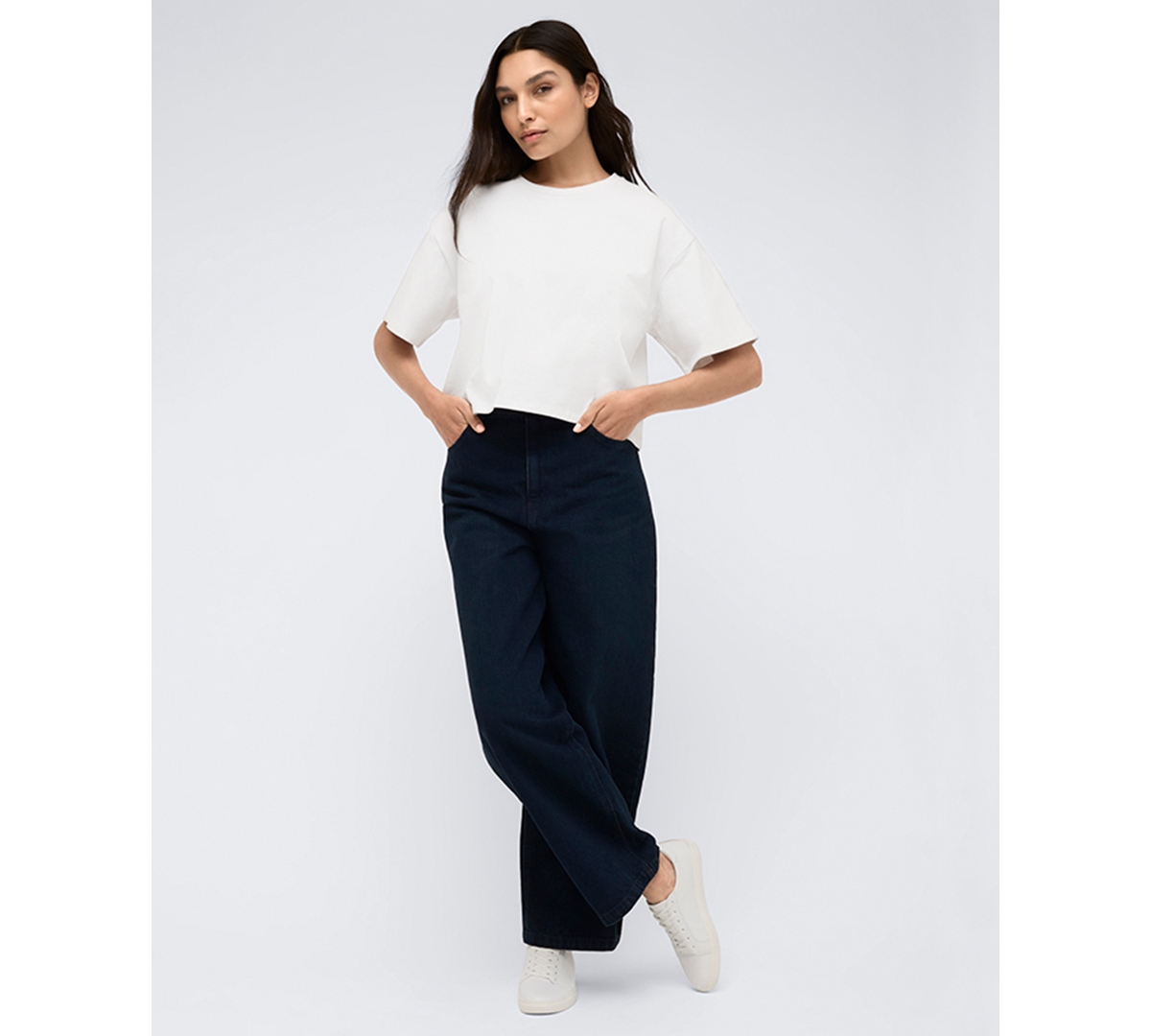Kenneth Cole Women's Heavyweight Cotton Jersey Logo T-shirt