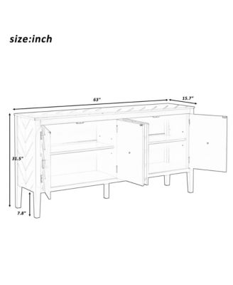 Streamdale Geometric Sideboard Elegance for Any Room