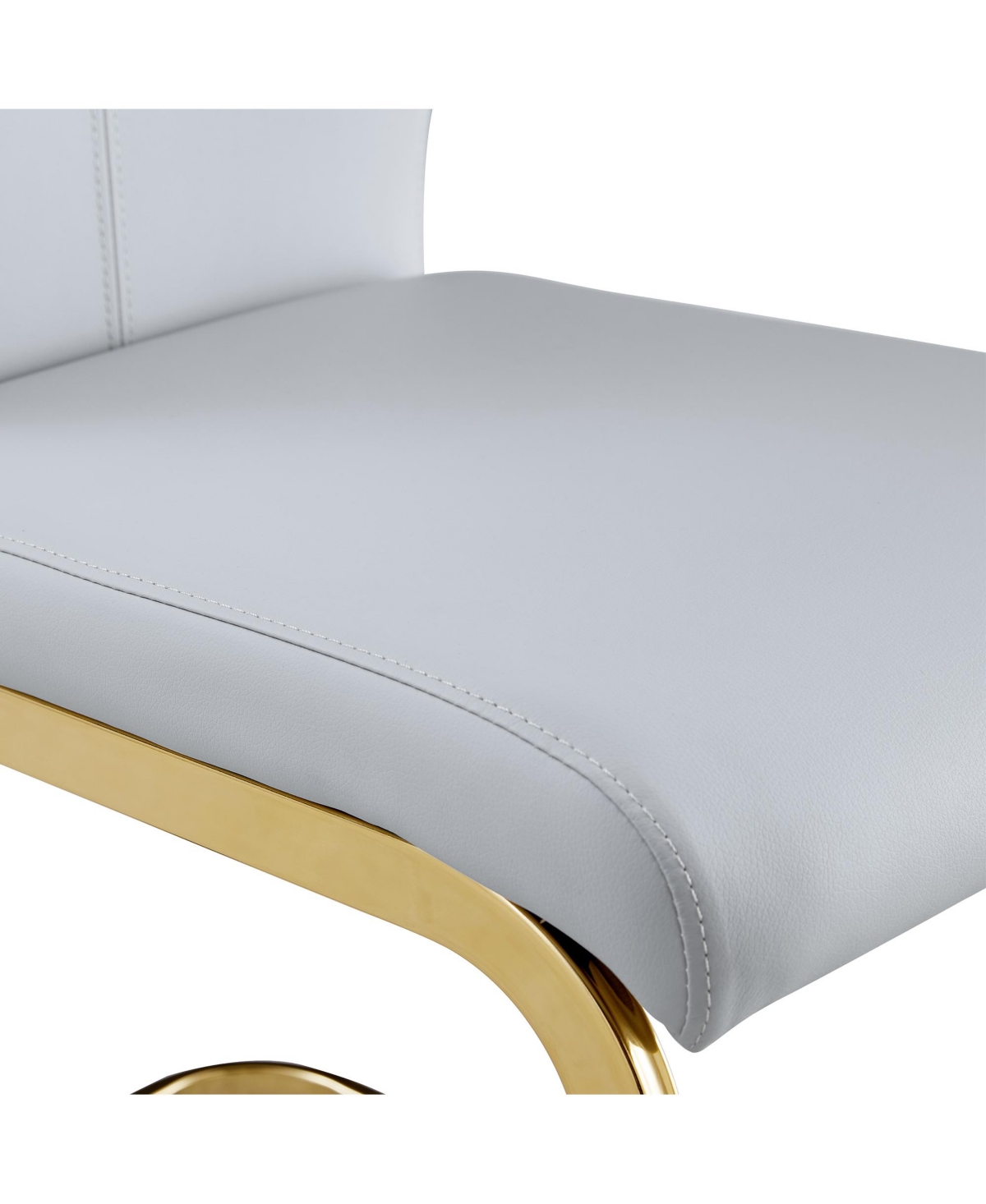 Streamdale Furniture Table and chair set, white imitation marble texture glass tabletop, black Mdf table legs, stable and beautiful. Modern simple din