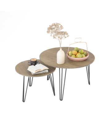 Streamdale 27.56" Round Nesting Coffee Table Set