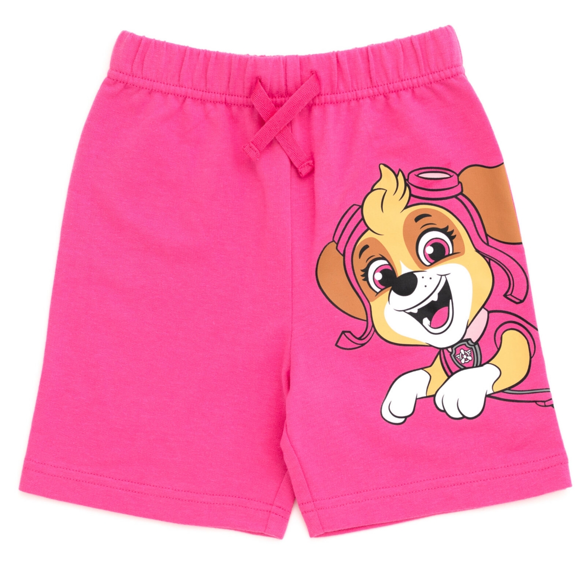 Paw Patrol Boys Chase Skye Rubble Marshall Cosplay T-Shirt and Bike Shorts French Terry Outfit Set