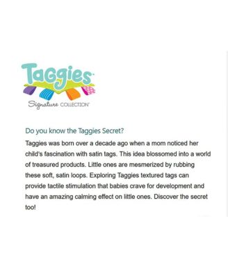 Taggies Sensory Stuffed Animal Soft Rattle with Teether Ring, Molasses Sloth