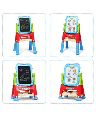 Height Adjustable Kids Art Easel Magnetic Double-Sided Board