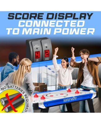 54" Air Hockey Table with Digital LED Scoreboard and 12V Fan Motor