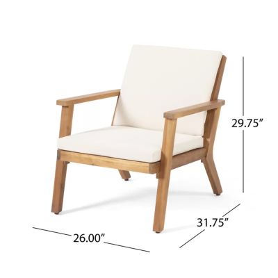 Streamdale Temecula 4-Seater Acacia Wood Chat Set