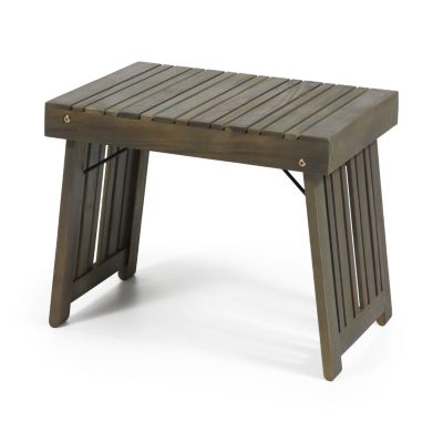 Streamdale Foldable Acacia Wood Side Table Durable, Stylish, Space-Saving
