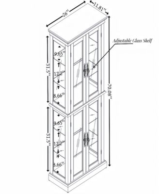Lighted Glass Display Cabinet