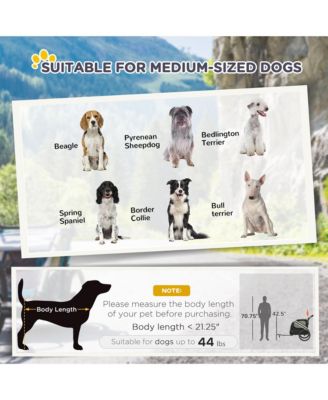 2-in-1 Pet Bike Trailer for Small Dogs, Road-Visibility Bicycle Stroller, Weather-Strong Bike Wagon Trailer Sidecar Attachment, White