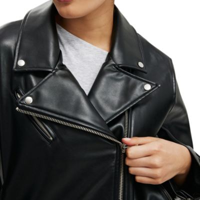 Women's Roman Faux Leather Biker Jacket