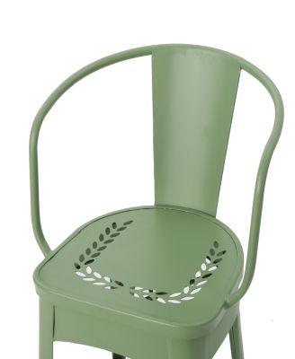 Whimsical 3-Piece Powder-Coated Metal Bistro Set