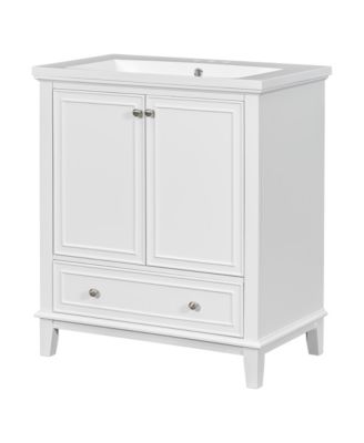 30" Bathroom Vanity Combo Sink, Cabinet, Doors, Drawer