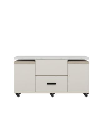 Modern Lift-Top Coffee Table and Stools