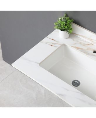 Streamdale 31" Carrara White Vanity Top with Undermount Sink