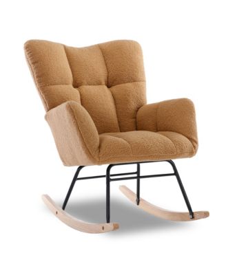 Teddy Fabric Rocking Nursery Chair