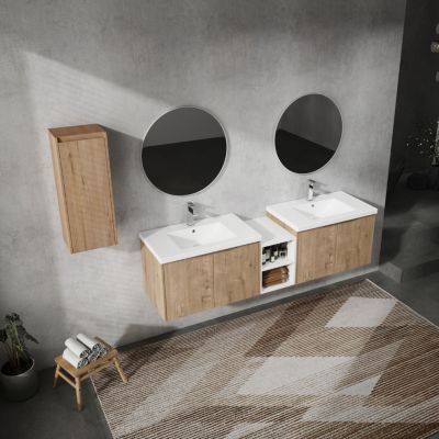 Streamdale 72" Wall-Mounted Vanity with Sink and Cabinet