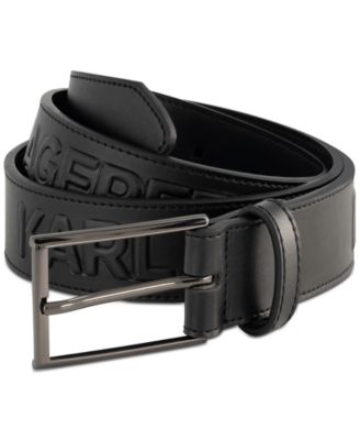 Karl Lagerfeld - Men's Reversible Logo Belt