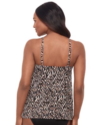 Women's Topkapi Keyhole Printed Tankini Top