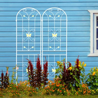 4-Pack Metal Trellises for Climbing Plants