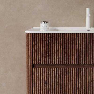 Modern Floating Plywood Vanity (30") with Ceramic Basin