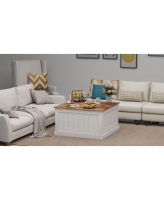 Farmhouse Coffee Table with Lift Top and Storage