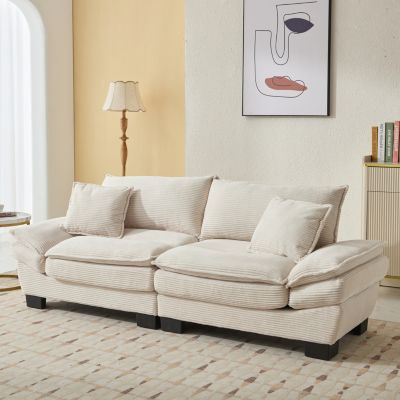 Corduroy Sofa Sleeper Comfy Loveseat Couch