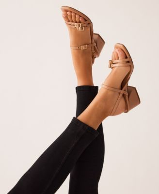 Women's Mackenzie Strappy Buckle Block Heel Dress Sandals