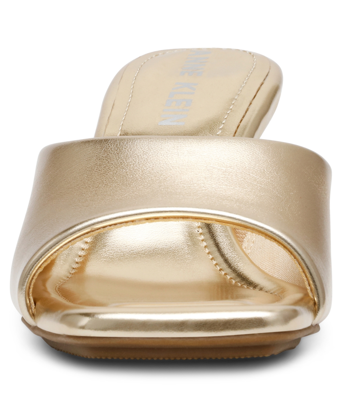 Anne Klein Women's Jerilyn Square Toe Mule Dress Sandals In Light Gold