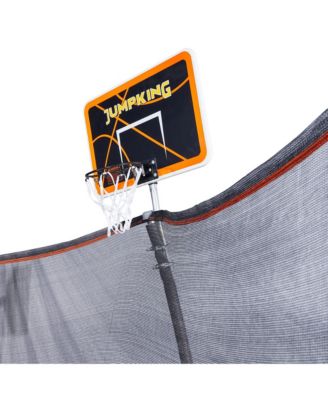 15ft Trampoline 7 Legs/ 7 Poles with Breakaway Basketball Hoop, ASTM Compliant, up to 800 lbs. Static User weight