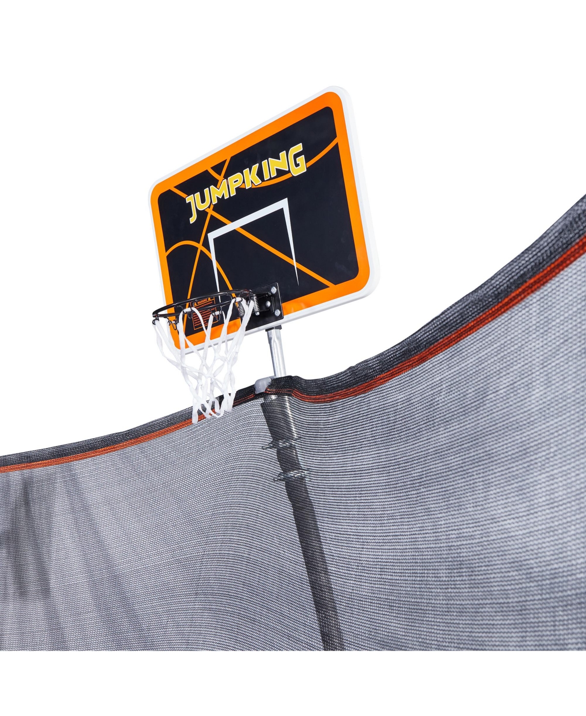 JumpKing 15ft Trampoline 7 Legs/ 7 Poles with Breakaway Basketball Hoop, Astm Compliant, up to 800 lbs. Static User weight