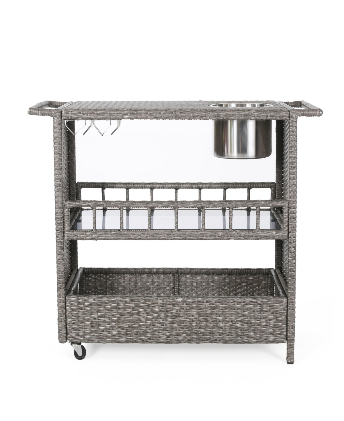 Simplie Fun Puerta Wicker Barcart