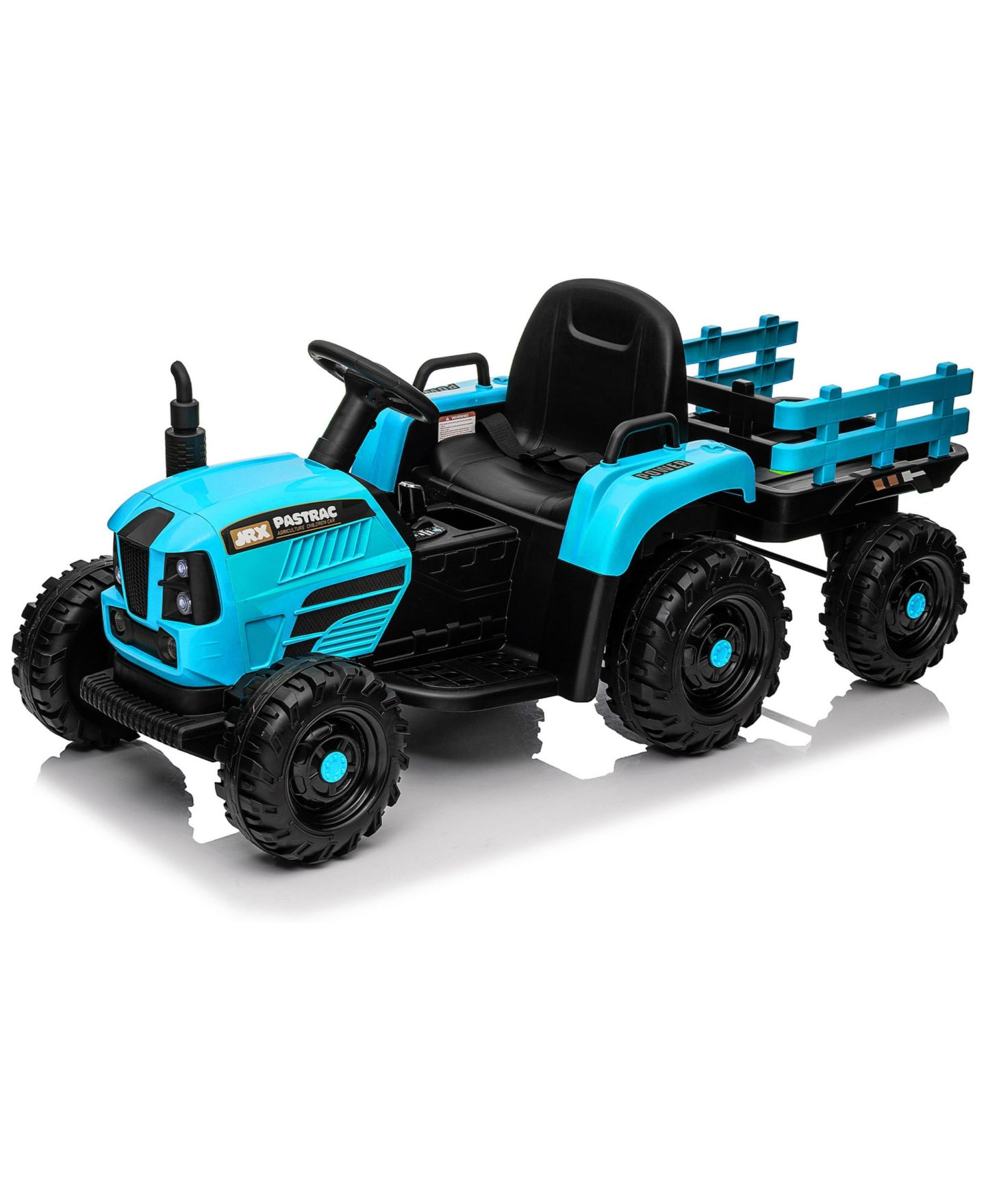 Детская игрушка Streamdale Furniture 24V Electric Ride-On Tractor with Remote Control and Detachable Trailer, от 3 лет, цвет: Синий — фото 1